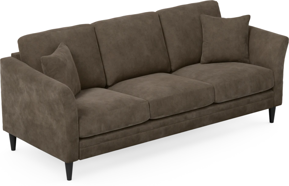 Eden - 3-sits soffa - Brun