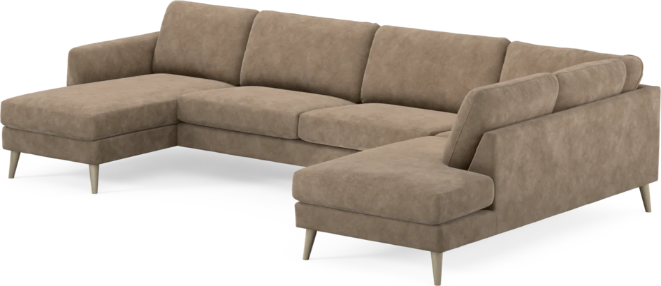 Bridge - 3-sits soffa med schäslong vänster och divan höger - Beige