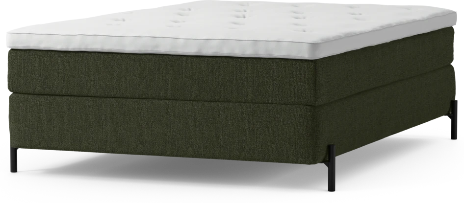 Delux Sense - Kontinentalsäng, enkelsäng 140 cm med bäddmadrass och sängben