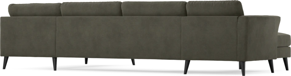 Bridge - 3-sits soffa med schäslong vänster och divan höger - Grå