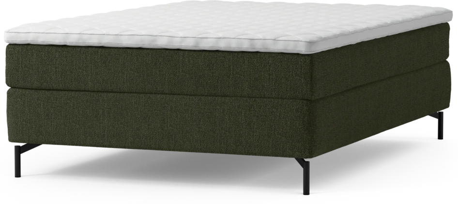 Delux Sense - Kontinentalsäng, enkelsäng 140 cm med bäddmadrass och sängben