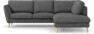 Madison - 2-sits soffa med divan höger - Vit