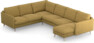Madison Lux - Hörnsoffa med schäslong höger - Gul
