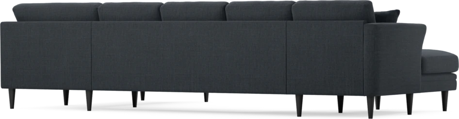 Eden - 3-sits soffa med schäslong vänster och divan höger - Blå