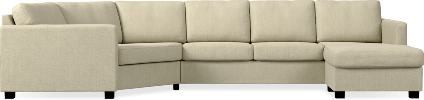 Nevada - 3-sits soffa med cosy hörn vänster och schäslong höger - Beige