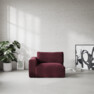 Free - 1,5-sits med armstöd vänster - Röd