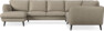 Madison - Hörnsoffa med schäslong vänster - Beige