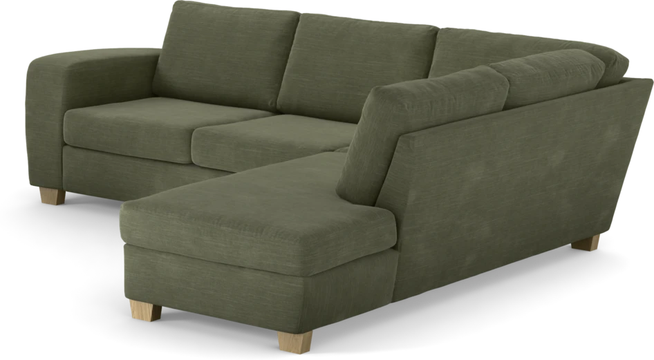 Friday - 2,5-sits soffa med divan höger - Grön