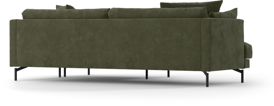Harper - 4-sits med schäslong XL höger - Grön
