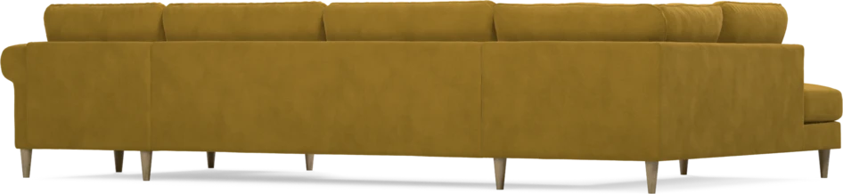 Bridge - 3-sits soffa med divan vänster och schäslong höger - Gul