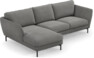 Madison Lux - 2-sits soffa med schäslong vänster - Grå