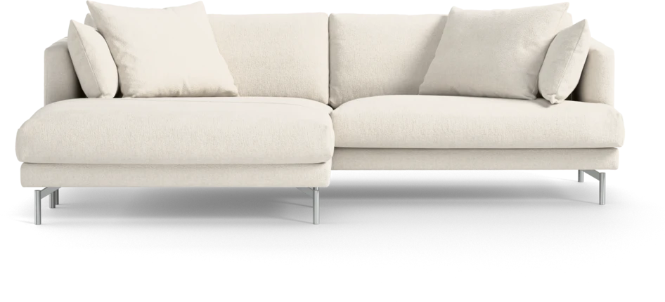 Harper - 4-sits med schäslong XL vänster - Vit