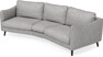 Madison - 3-sits soffa svängd, 90 cm - Grå