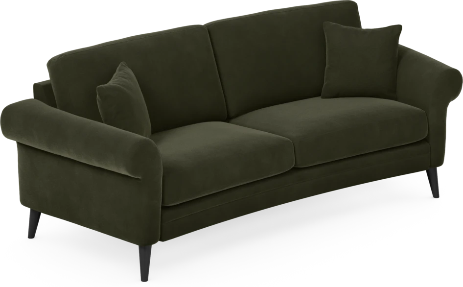 Eden - 2,5-sits soffa svängd - Grön