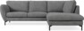 Madison Lux - 2-sits soffa med divan höger - Vit