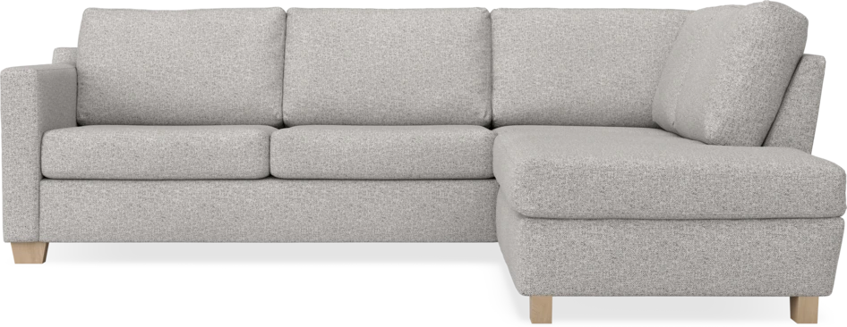Friday - 2,5-sits soffa med divan höger - Vit