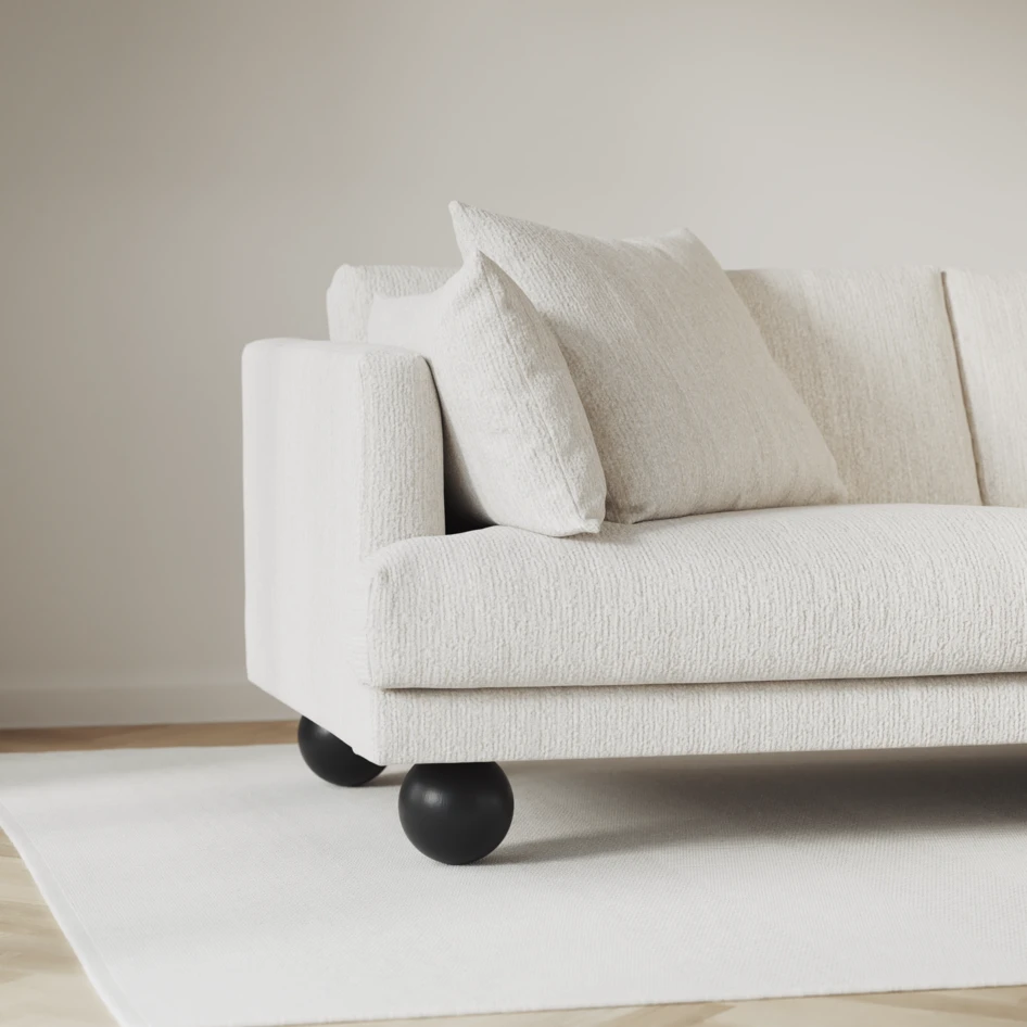 Harper - 4-sits soffa - Vit