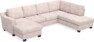 Friday - 3-sits soffa med schäslong vänster och divan höger - Rosa