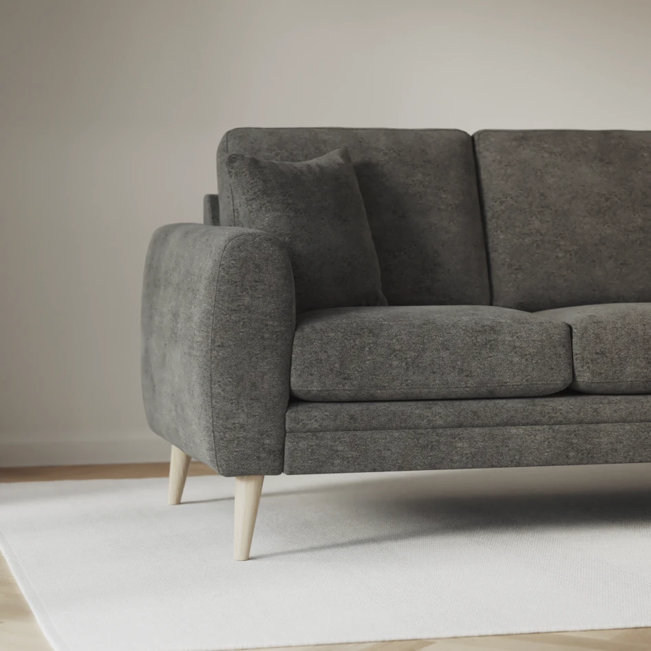 Eden - 3-sits soffa med schäslong vänster och divan höger - Grå