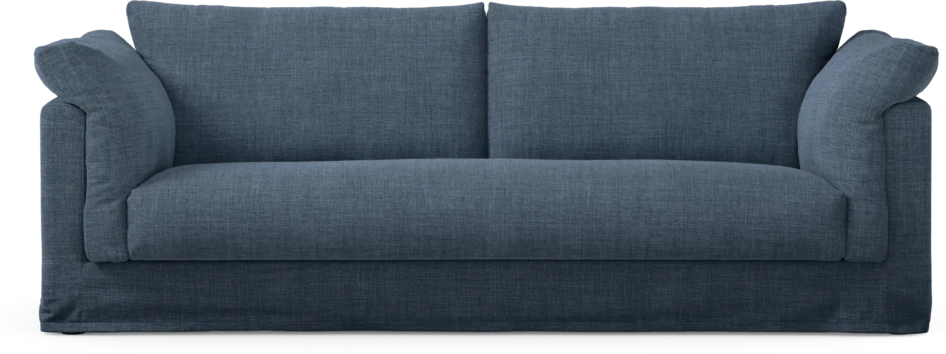 Cherrie Klädsel - Klädsel till 3-sits soffa, hel dyna - Blå
