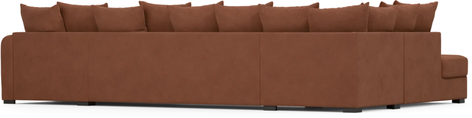 Town - 3-sits soffa med divan vänster och schäslong höger - Orange