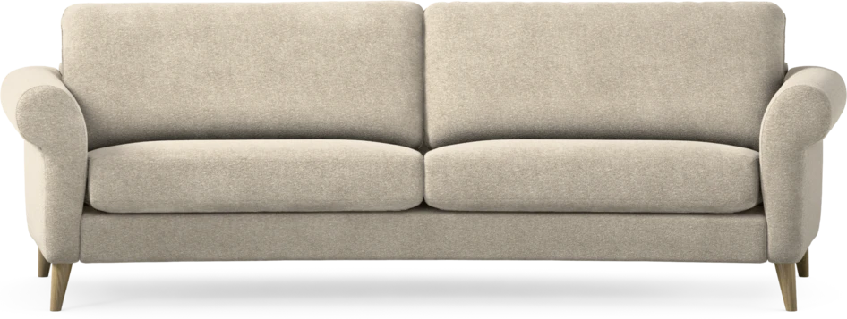 Bridge - 3-sits soffa svängd - Beige