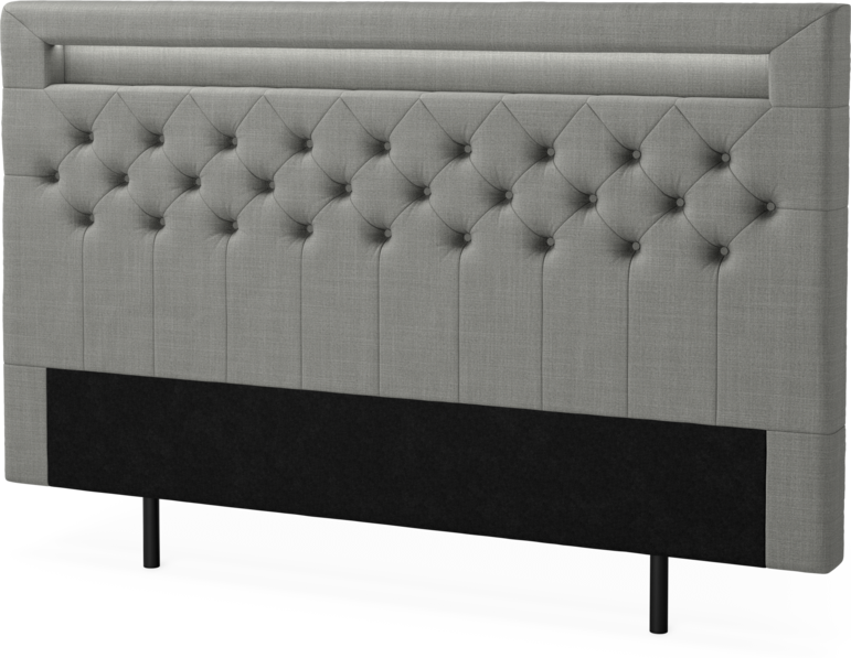 New York led - Sänggavel, 90-210 cm - Grå