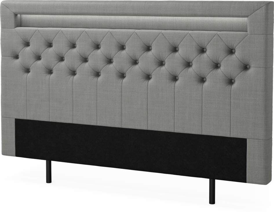 New York led - Sänggavel, 90-210 cm - Grå