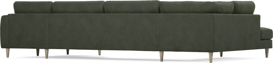 Bridge - 3-sits soffa med divan vänster och schäslong höger - Grön