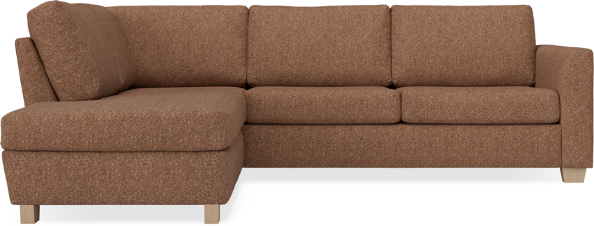 Friday - 2,5-sits soffa med divan vänster - Orange
