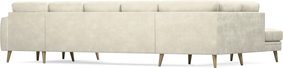 Eden - 3-sits soffa med divan vänster och schäslong höger - Vit