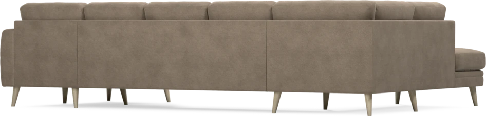 Eden - 3-sits soffa med divan vänster och schäslong höger - Brun