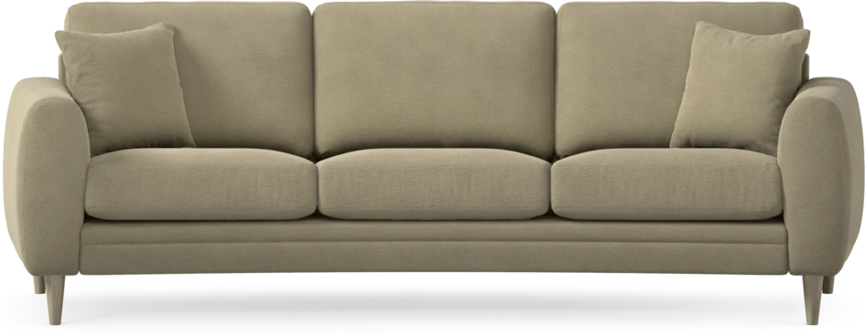 Eden - 3-sits soffa svängd - Beige