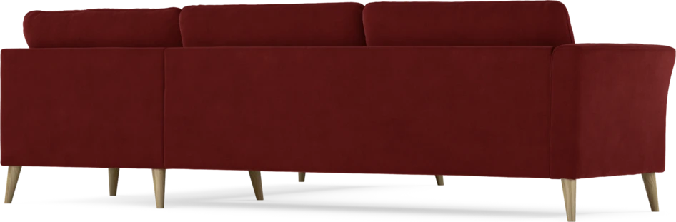 Bridge - Hörnsoffa, 3+2-sits - Röd