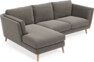 Madison Lux - 2-sits soffa med schäslong vänster - Grå