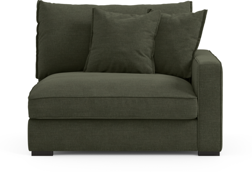 Rossi - 1,5-sits med armstöd höger - Grön