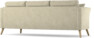 Eden - 3-sits soffa svängd - Beige