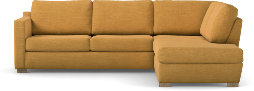 Friday - 2,5-sits soffa med divan höger - Gul