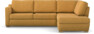 Friday - 2,5-sits soffa med divan höger - Gul