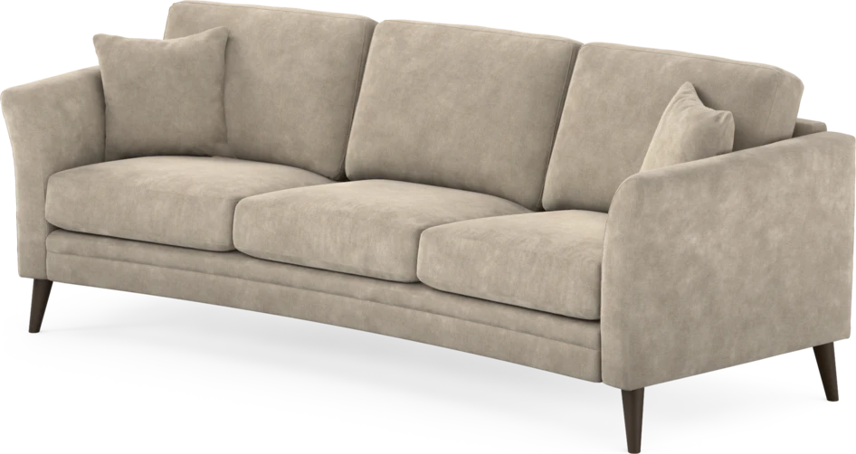 Eden - 3-sits soffa svängd - Beige