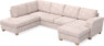 Friday - 3-sits soffa med divan vänster och schäslong höger - Rosa