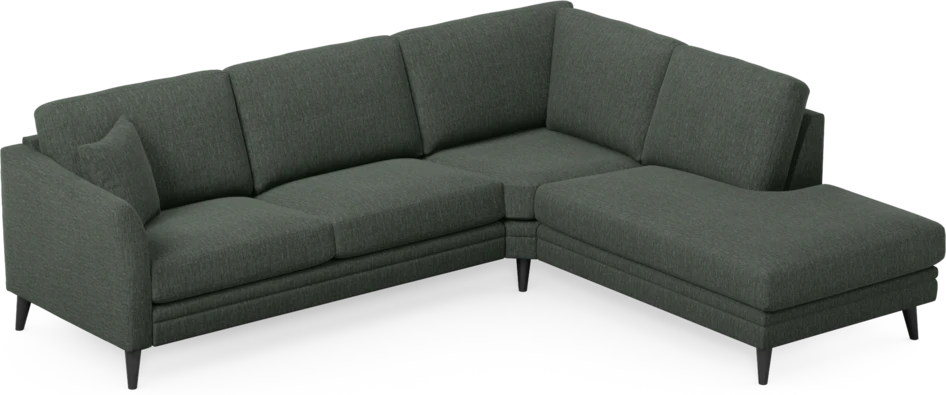 Eden - 2,5-sits soffa med divan - Grön