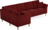 Eden - Hörnsoffa, 1+3-sits - Röd