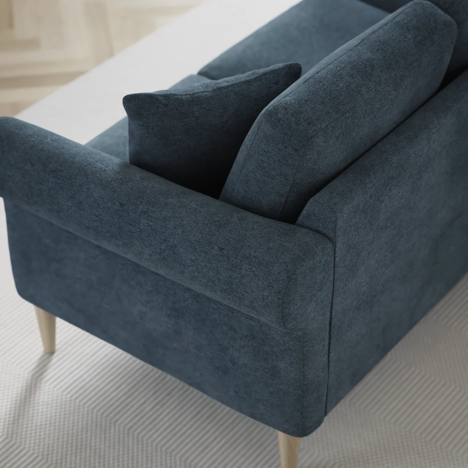 Eden - 2,5-sits soffa svängd - Blå