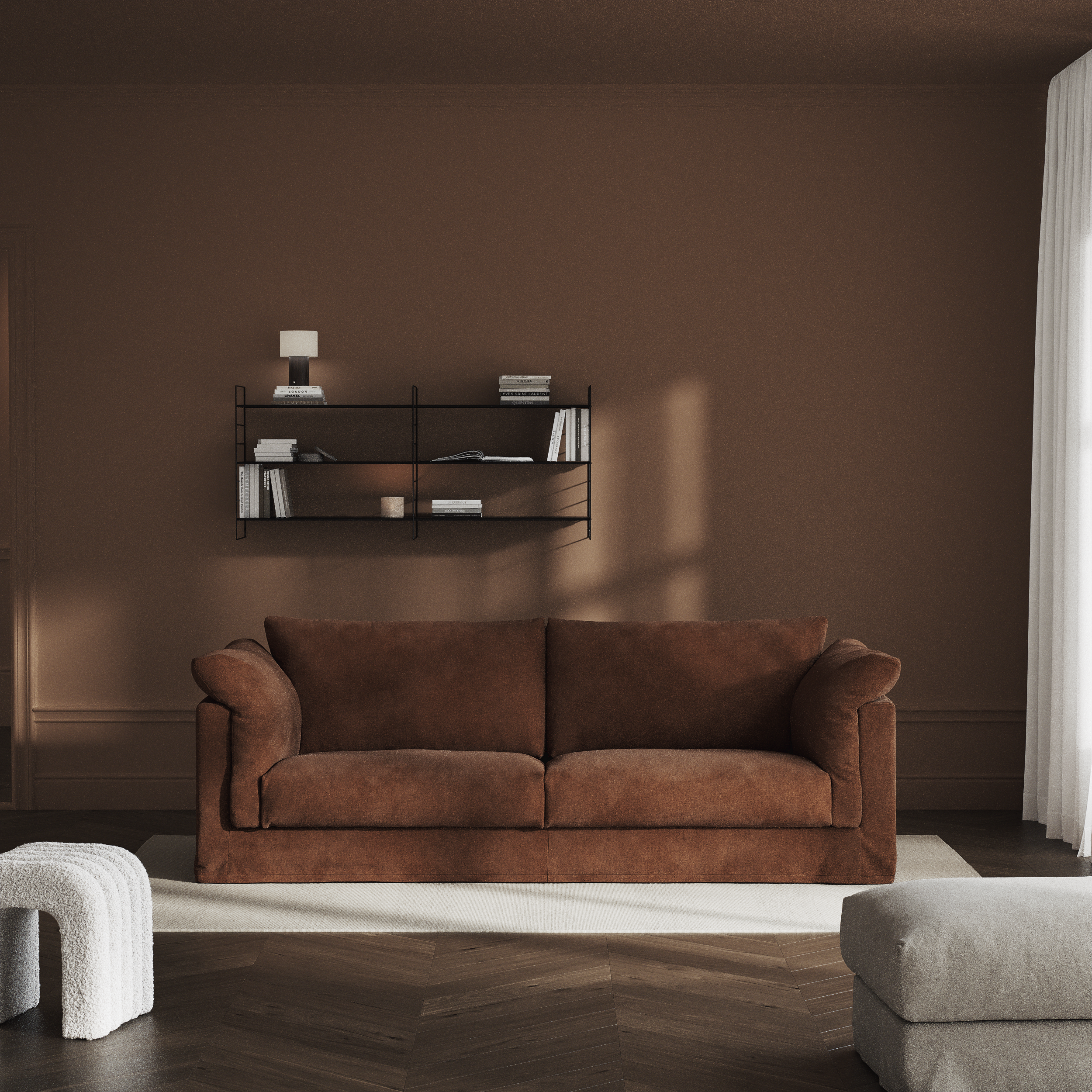 Cherrie, 3-sits soffa med kappa