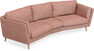 Madison - 3-sits soffa svängd, 90 cm - Röd