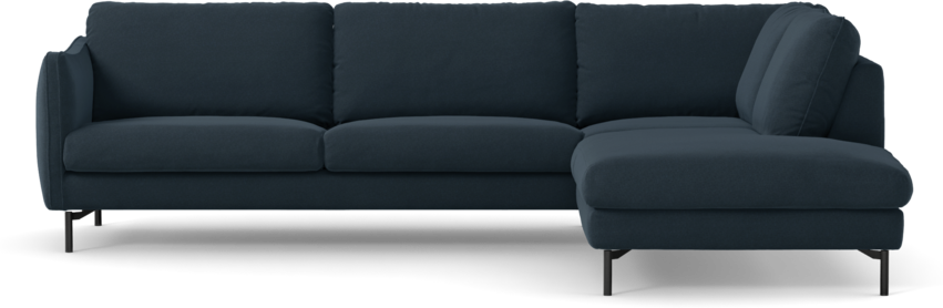 Madison Lux - 3-sits soffa med divan höger - Blå