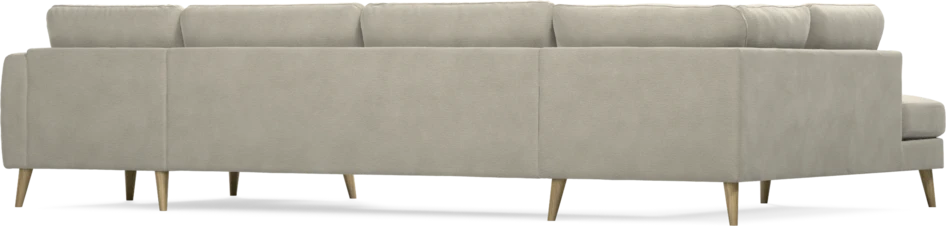 Bridge - 3-sits soffa med divan vänster och schäslong höger - Brun