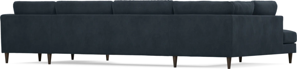 Bridge - 3-sits soffa med divan vänster och schäslong höger - Blå