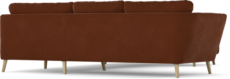 Madison Lux - Hörnsoffa med schäslong höger - Orange